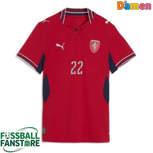 Tschechische Republik Tomas Soucek #22 Replik Heimtrikot Damen WM 2026 Kurzarm